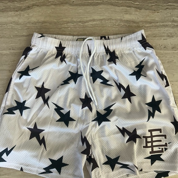 Eric Emanuel Other - Eric Emanuel White Shorts with Black Star Pattern